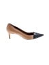 Tory Burch 100% Leather Color Block Tan Heels Size 8 - photo 1
