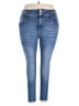 No Boundaries Solid Blue Jeans Size 21 - photo 1