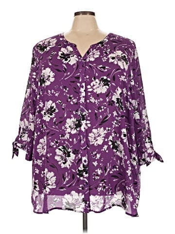 Catherines 3/4 Sleeve Blouse (view 1)