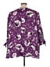 Catherines 100% Polyester Purple 3/4 Sleeve Blouse Size 4X - photo 2