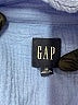 Gap 100% Cotton Checkered-gingham Blue Long Sleeve Button-Down Shirt Size XS - photo 7