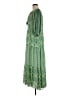 Zara 100% Polyester Paisley Green Casual Dress Size M - photo 5