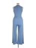 Cider Solid Blue Jumpsuit Size XL - photo 2