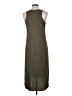 Alya Solid Gray Green Casual Dress Size L - photo 2