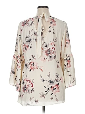 Rose + Olive 3/4 Sleeve Blouse (view 2)