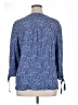 Cynthia Rowley 100% Polyester Blue 3/4 Sleeve Blouse Size XL - photo 2