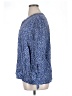 Cynthia Rowley 100% Polyester Blue 3/4 Sleeve Blouse Size XL - photo 5