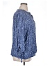 Cynthia Rowley 100% Polyester Blue 3/4 Sleeve Blouse Size XL - photo 4