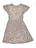 Zara Metallic Silver Tan Dress Size 13 - 14 - photo 2
