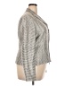 Lafayette 148 New York Metallic Silver Jacket Size 18 - photo 4