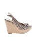 Me Too Animal Print Ivory Wedges Size 7 - photo 1