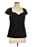 Trina Turk Black Short Sleeve Top Size 10 - photo 1