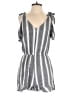 American Eagle Outfitters 100% Viscose Stripes Gray Romper Size M - photo 1