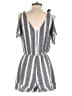American Eagle Outfitters 100% Viscose Stripes Gray Romper Size M - photo 2