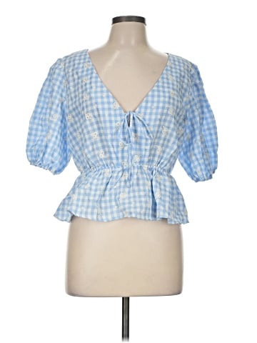 Petal and Pup 3/4 Sleeve Blouse (view 1)