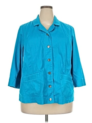 Cj Banks 3/4 Sleeve Button-Down Shirt (view 1)