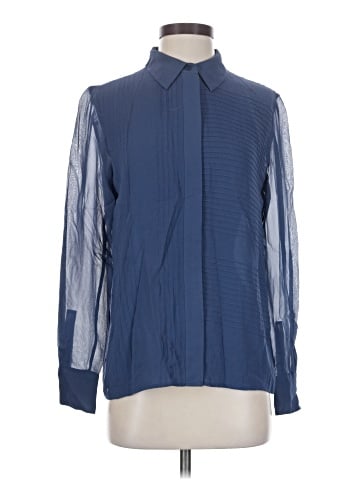 Tory Burch Long Sleeve Silk Top (view 1)