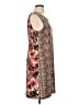 Connected Apparel Animal Print Brown Cocktail Dress Size 10 - photo 4