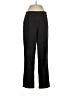 Lands' End Solid Black Track Pants Size M (tall) - photo 1