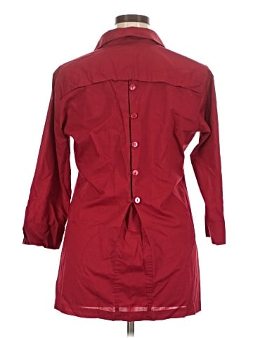 Foxcroft 3/4 Sleeve Button-Down Shirt (view 2)