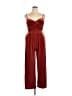 Cider Solid Burgundy Jumpsuit Size XL - photo 1