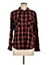 Sanctuary 100% Rayon Plaid Red Long Sleeve Button-Down Shirt Size M - photo 1