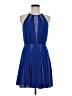 BCBGMAXAZRIA 100% Polyester Blue Cocktail Dress Size 6 - photo 1
