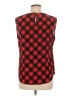 C. Wonder 100% Silk Argyle Red Sleeveless Silk Top Size M - photo 2