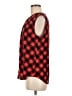 C. Wonder 100% Silk Argyle Red Sleeveless Silk Top Size M - photo 5
