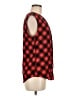 C. Wonder 100% Silk Argyle Red Sleeveless Silk Top Size M - photo 4