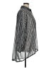Torrid 100% Polyester Stripes Silver 3/4 Sleeve Blouse Size 1X Plus (1) - photo 4