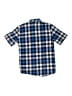 Old Navy Checkered-gingham Blue Short Sleeve Button-Down Shirt Size 10 - 12 - photo 2
