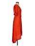 Topshop 100% Polyester Orange Cocktail Dress Size 4 - photo 4