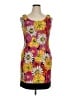 Kim Rogers Print Yellow Cocktail Dress Size 14 - photo 1