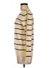 Banana Republic 100% Wool Stripes Yellow Wool Pullover Sweater Size M - photo 5