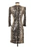 Cache 100% Nylon Animal Print Silver Cocktail Dress Size 4 - photo 2