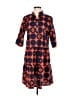 Unbranded Print Orange Casual Dress Size 1 - photo 1
