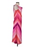 DKNY 100% Polyester Graphic Stripes Ombre White Pink Casual Dress Size 2 (petite) - photo 4