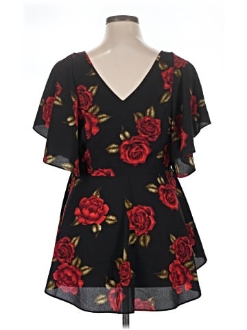 City Chic Short Sleeve Blouse (view 2)
