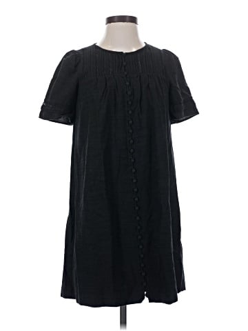 Madewell Pleated Button-Front Shift Dress (view 1)
