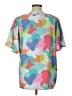 Michelle McDowell 100% Polyester Teal Short Sleeve Blouse Size L - photo 2
