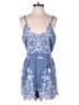 rue21 100% Rayon Paisley Blue Romper Size L - photo 1