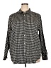 Chaps 100% Cotton Houndstooth Black Long Sleeve Button-Down Shirt Size 2X - photo 1