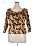 Unique Vintage Gold 3/4 Sleeve Top Size 1X - photo 1