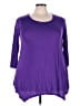 Assorted Brands Purple 3/4 Sleeve T-Shirt Size 2X - photo 1