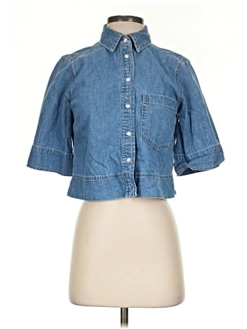 Veronica Beard 3/4 Sleeve Button-Down Shirt (view 1)
