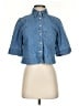 Veronica Beard 100% Cotton Blue 3/4 Sleeve Button-Down Shirt Size 0 - photo 1