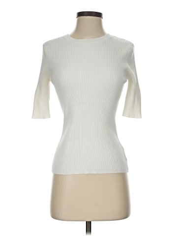 White + Warren Short Sleeve Turtleneck (view 1)