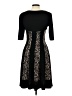 Connected Apparel Animal Print Black Cocktail Dress Size 10 - photo 2