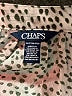Chaps 100% Polyester Animal Print Silver Short Sleeve Blouse Size 3X - photo 7